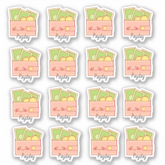 マネー財布 シール (正面)