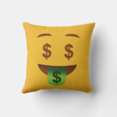 マネー顔絵文字   クッション (裏面)