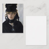 マネー - バート・モリゾ バイオレットの花束を持つ ノートカード (正面/裏面)