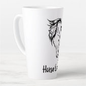 マネ付き馬頭ラテマグ カフェラテマグ (左アングル)