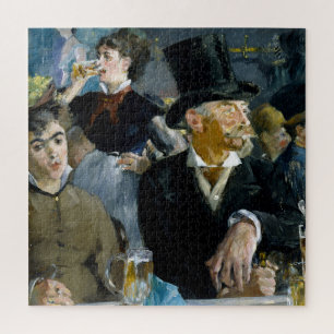 マネ印象派のカフェ絵画で ジグソーパズル
