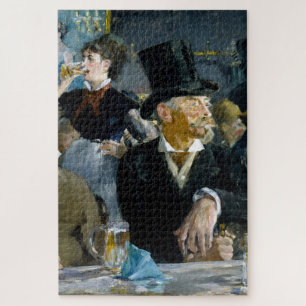 マネ印象派のカフェ絵画で ジグソーパズル