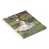マネ印象派フランスのファミリーガーデン絵画ズ ノートパッド (アングル)