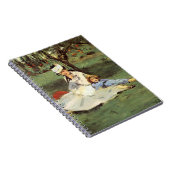 マネ印象派フランスのファミリーガーデン絵画ズ ノートブック (右側)