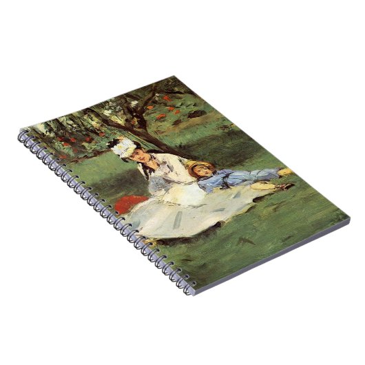 マネ印象派フランスのファミリーガーデン絵画ズ ノートブック (右側)