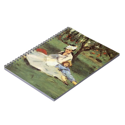 マネ印象派フランスのファミリーガーデン絵画ズ ノートブック (左側)