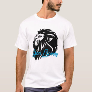 マネ威厳のある:ライオユニークンTシャツデザイン Tシャツ