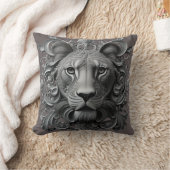 マネ威厳のある：ライオン装飾用クッション クッション (ブランケット)