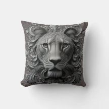 マネ威厳のある：ライオン装飾用クッション