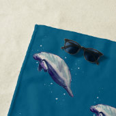 マネ絵を描ティーの水彩画 ビーチタオル (インサイチュ)