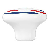 マネ航海のリーネイビーブルーレッドホワイトストライプいかり セラミックノブ (側面)