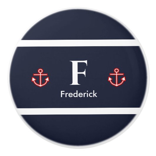 マネ航海のリーネイビーブルー白ストライプ色酒ドリンクCoas セラミックノブ (正面)