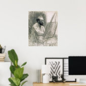 マネ |イーゼルのエドアール・マネポートレート ポスター (ホームオフィス)