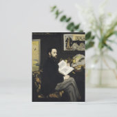 マネ | エミール・ゾラの肖像 1868 ポストカード (スタンド正面)