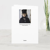 マネ-バーテ·モリソとスミレの花束 カード (裏面)