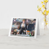 マネ・フォリー・バーグレのバー カード (黄色い花)