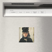 マネ |ヴァイオレットの花束を添えたベルテ・モリソト マグネット (インサイチュ (食洗機))