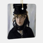 マネ – ヴェルト・モリソトとヴィオレットの花束 セラミックオーナメント (右)