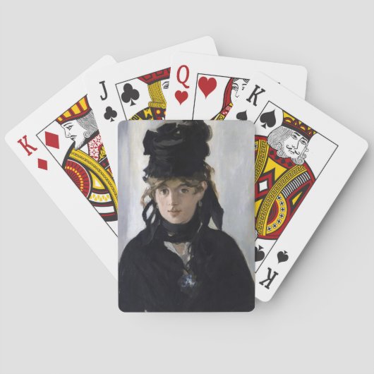 マネ – ヴェルト・モリソトとヴィオレットの花束 トランプ (裏面)