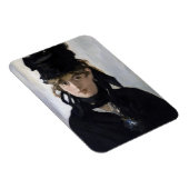 マネ – ヴェルト・モリソトとヴィオレットの花束 マグネット (右側)