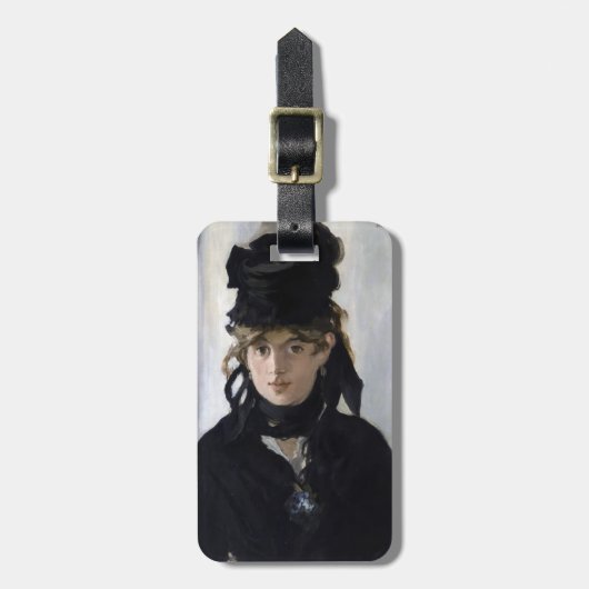 マネ – ヴェルト・モリソトとヴィオレットの花束 ラゲッジタグ (正面縦)