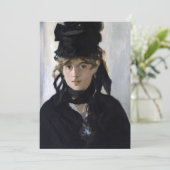 マネ – ヴェルト・モリソトとヴィオレットの花束 招待状 (スタンド正面)