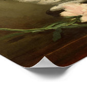 マネ |小台座に牡丹の花瓶， 1864 ポスター (角)