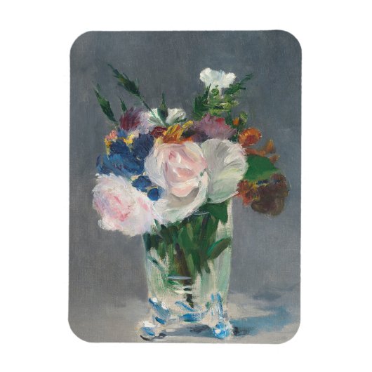 マネ |水晶の花瓶の花， c.1882 マグネット (縦)