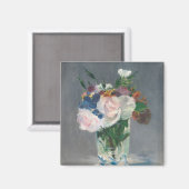 マネ |水晶の花瓶の花， c.1882 マグネット (正面/裏面)