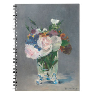 マネ 水晶花瓶に花が咲く， c.1882 ノートブック
