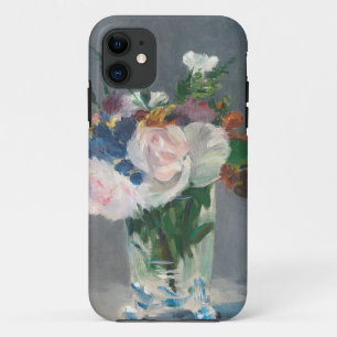 マネ 水晶花瓶に花が咲く， c.1882 iPhone 11 ケース