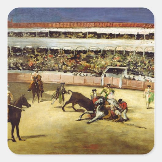 マネ | Bull Fight, 1865 スクエアシール (正面)