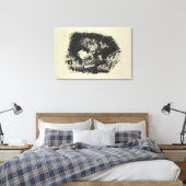 マネ | Le Corbeau, 1875 キャンバスプリント (インサイチュ (寝室))