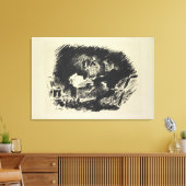 マネ | Le Corbeau, 1875 キャンバスプリント (インサイチュ (リビング))