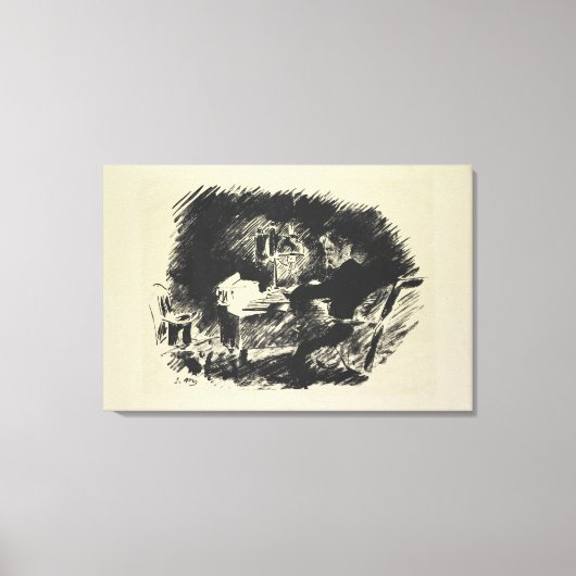 マネ | Le Corbeau, 1875 キャンバスプリント (正面)