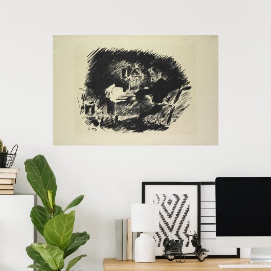 マネ | Le Corbeau, 1875 ポスター (ホームオフィス)