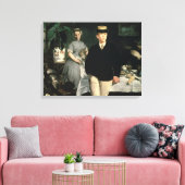 マネ | Luncheon in the Studio, 1868 キャンバスプリント (インサイチュ (リビング))