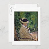 マネ | Madame Manet at Bellevue ポストカード (正面/裏面)