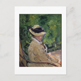 マネ Madame Manet at Bellevue ポストカード