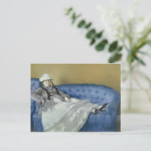 マネ | Madame Manet on a Blue Sofa, 1874 ポストカード (スタンド正面)