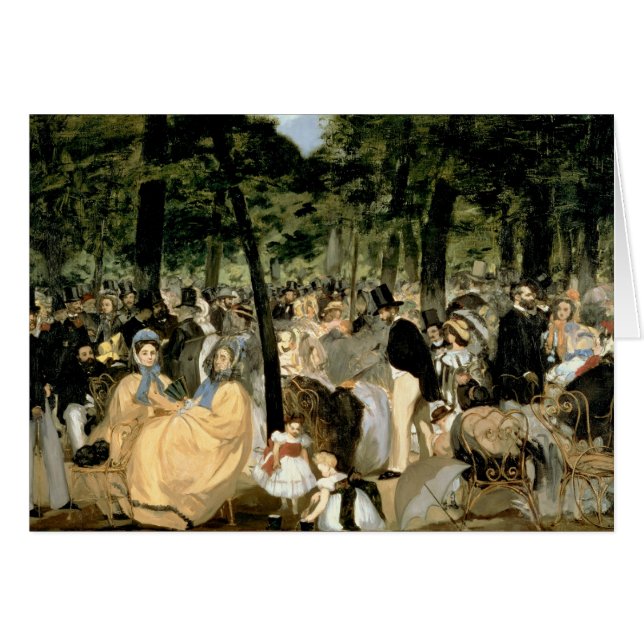 マネ | Music in the Tuileries Gardens, 1862 (正面横)