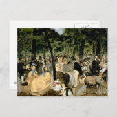 マネ | Music in the Tuileries Gardens, 1862 ポストカード (正面/裏面)