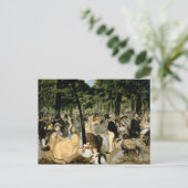 マネ | Music in the Tuileries Gardens, 1862 ポストカード (スタンド正面)