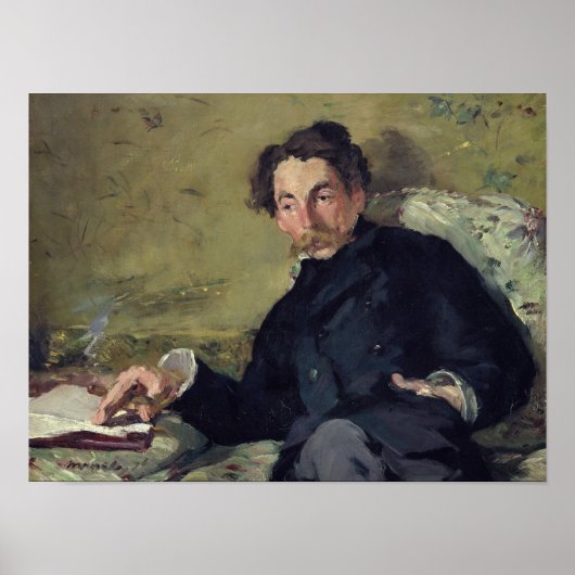 マネ | Stephane Mallarme 1876 ポスター (正面)