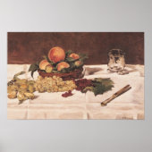 マネ | Still Life: Fruit on a Table, 1864 ポスター (正面)