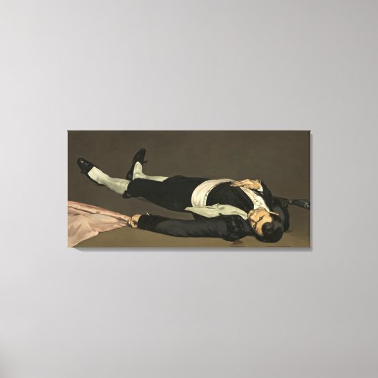 マネ | The Dead Toreador, c.1864 キャンバスプリント (正面)