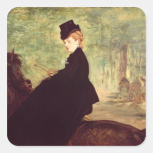 マネ The Horse Woman, 1875 スクエアシール