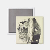 マネ | 'The Raven'のイラストレーション マグネット (正面/裏面)