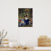 マネ – Young Woman In Garden, 1880 ポスター (キッチン)