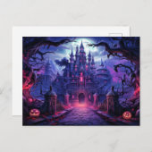 マノすごい不気味ー |ハッピーハローウィン ポストカード (正面/裏面)